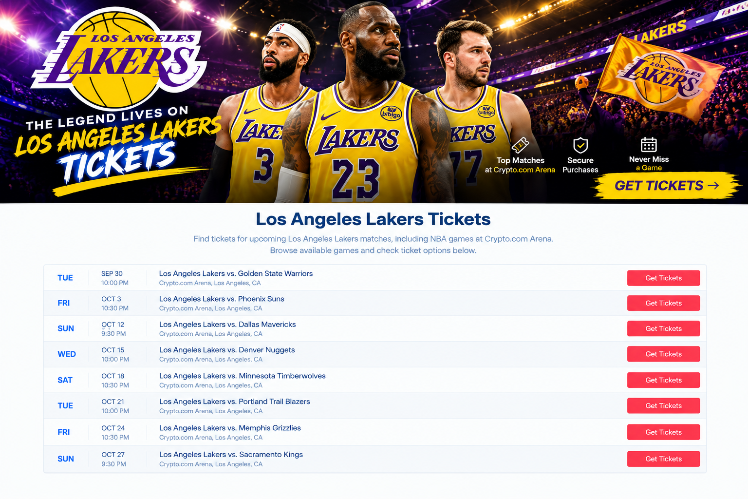 Tickets - Sales and Offers